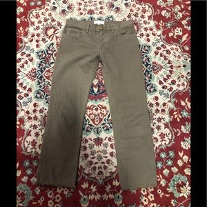 Nili Lotan Buffon Up Green Jeans Size 2